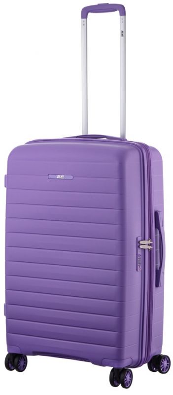 Валіза 2E, Aero, поліпропілен, середня, 63/78 л, TSA, 4 колеса, EXP, лавандовий