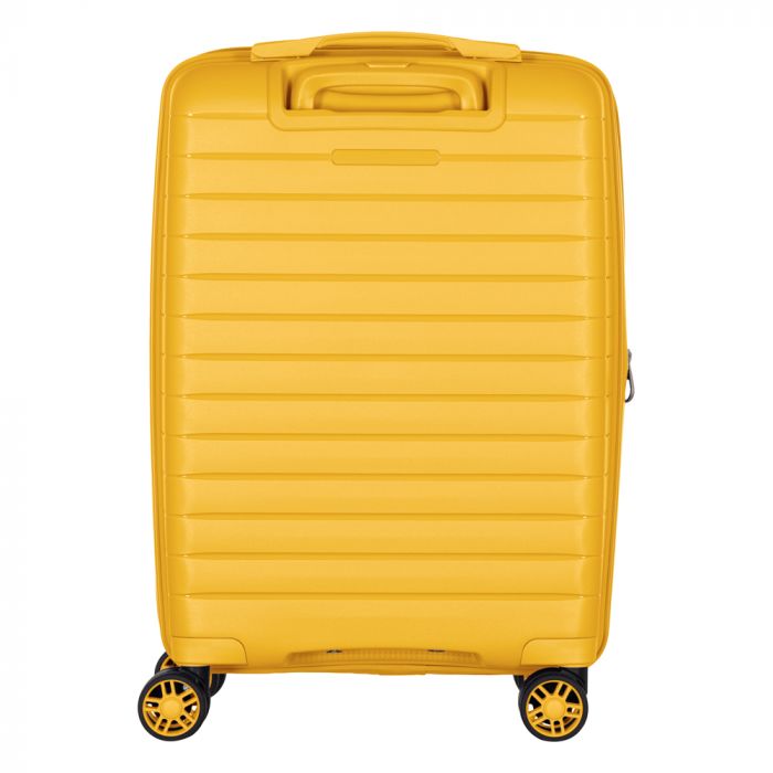 Валіза 2E, Aero, поліпропілен, мала, 35/44 л, TSA, 4 колеса, EXP, бурштиново-жовтий