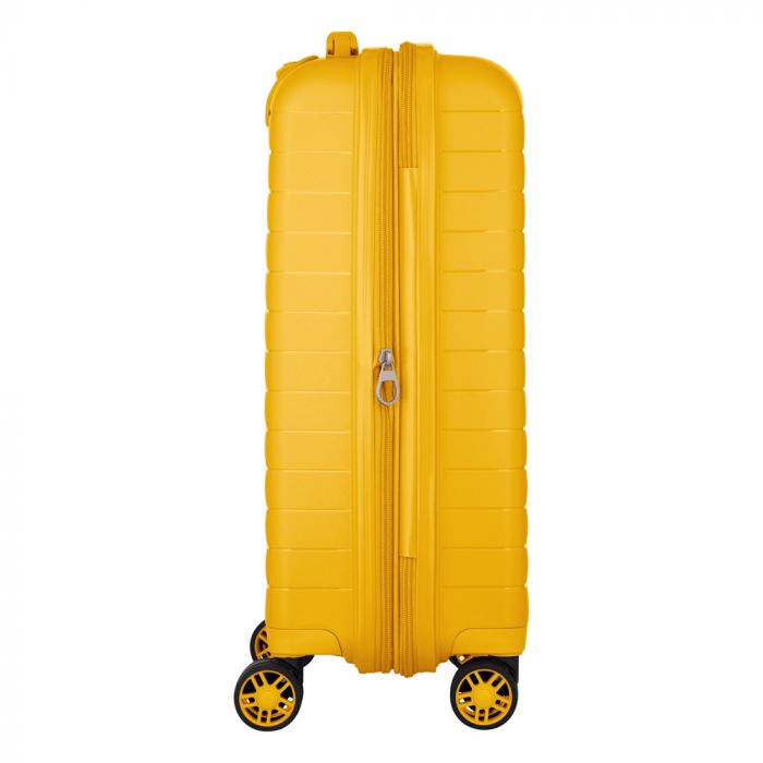 Валіза 2E, Aero, поліпропілен, мала, 35/44 л, TSA, 4 колеса, EXP, бурштиново-жовтий