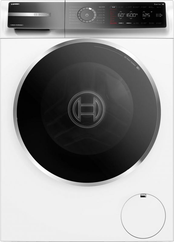 Пральна машина Bosch фронтальна, 10кг, 1600, A, 59см, дисплей, i-DOS, білий