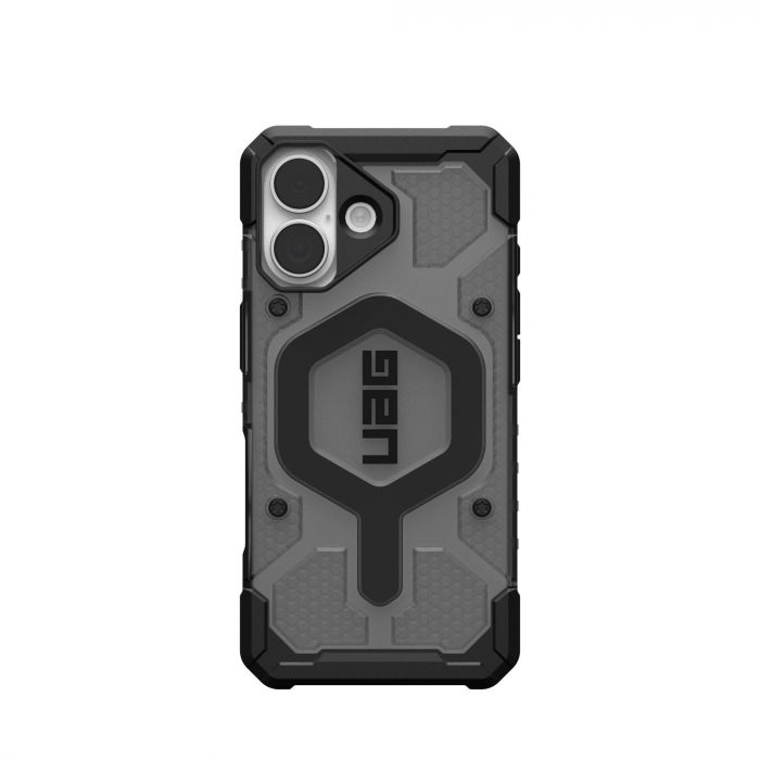 Чохол UAG для iPhone 17, Pathfinder Clear MagSafe, Ash/Black