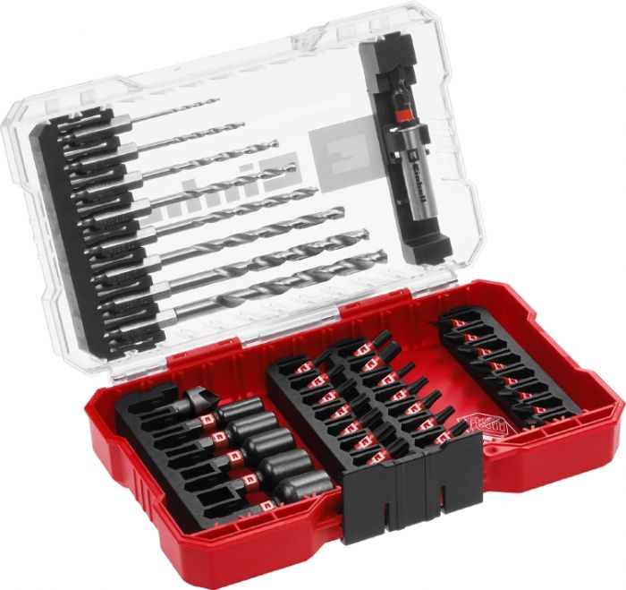 Набір ударних біт і свердл по металу Einhell39 шт M-Case 0.64кг