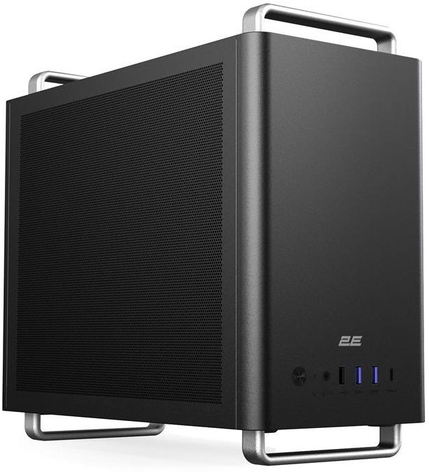 Корпус 2E Credo Mesh V300B-MH без БЖ, 2xUSB3.0, 1х USB 2.0, 1xUSB Type-C, 1x90мм, VGA 310мм, mATX, чорний