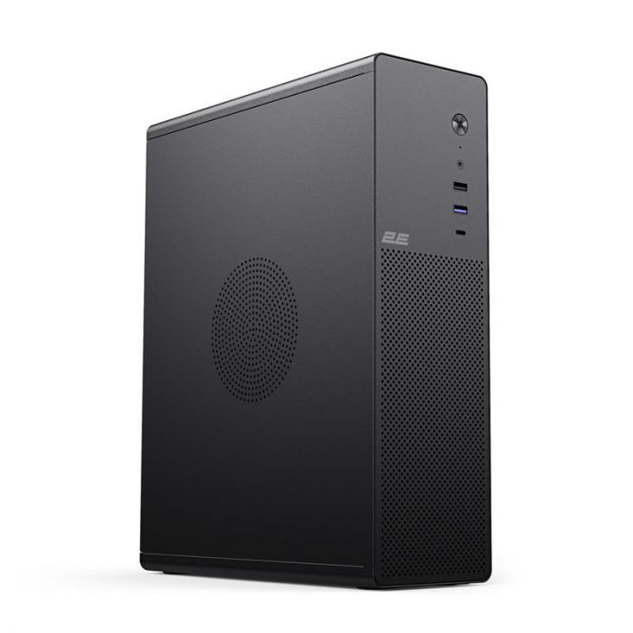Корпус 2E Credo Slim V90B-400 з БЖ 2E ATX400, 1xUSB3.0, 1х USB 2.0, 1xUSB Type-C, 2x90мм, VGA 390мм, mATX, чорний
