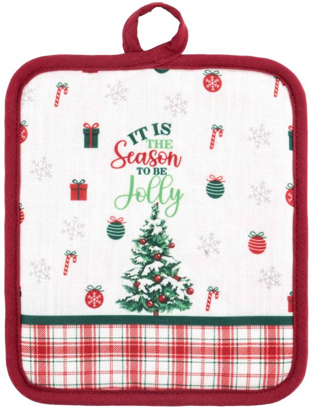 Прихватка Ardesto Christmas Tree 18х20см, 100% поліестер (верх), 100% бавовна (низ), зелений