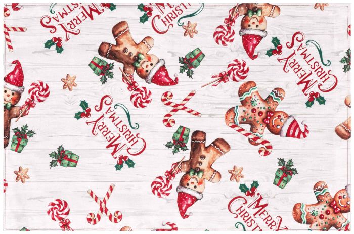 Серветка серв. Ardesto Christmas Gingerbread 30х45см, 100% поліестер, червоний