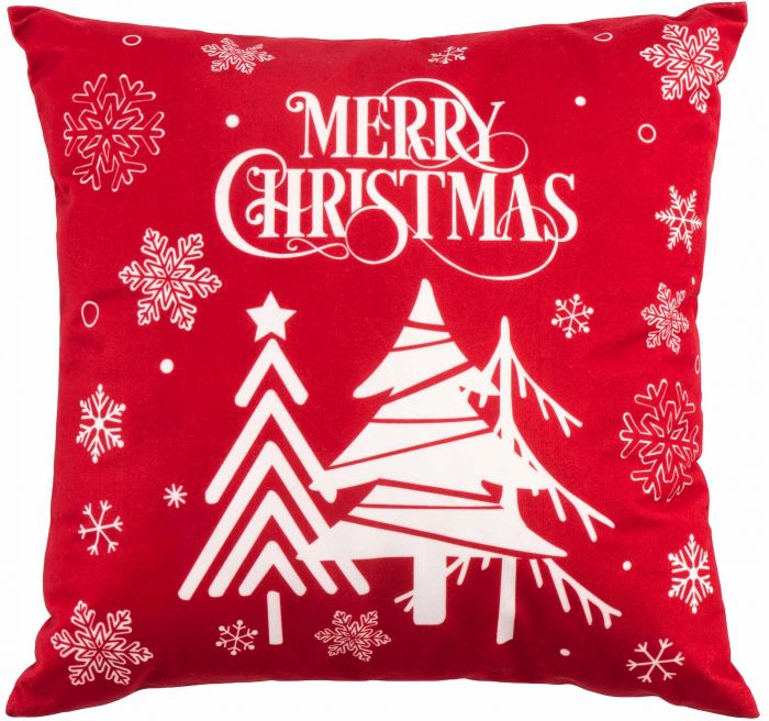 Подушка декор. Ardesto Christmas 45х45см, 100% поліестер, червоний