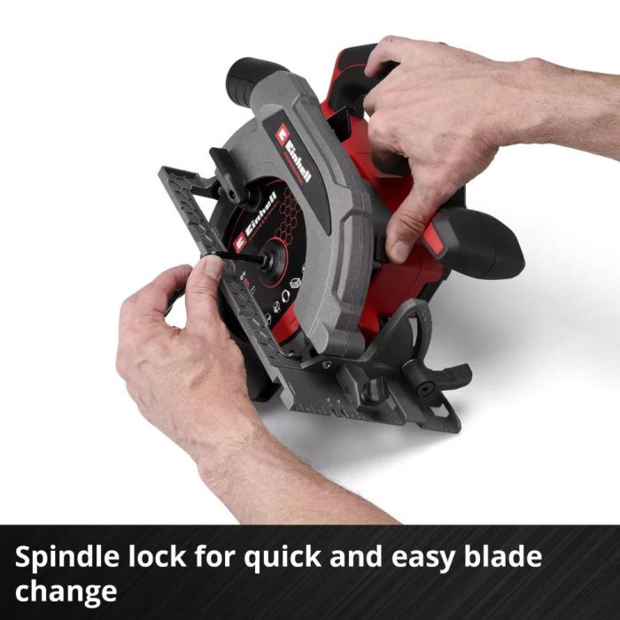 Пила дискова акумуляторна Einhell TP-CS 18/165 Li BL-Solo безщіткова 18В 5000об/хв 165х20мм 2.95кг без АКБ та ЗП