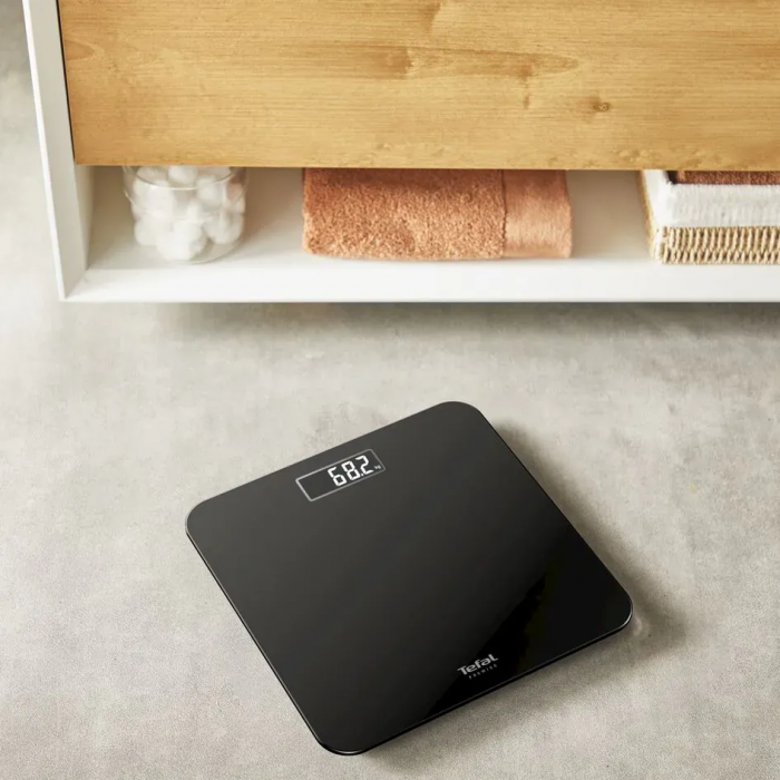 Ваги Tefal підлогові Premiss, 160кг, AAAx2 в комплекті, скло, чорний