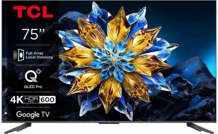 Телевізор 75" TCL QLED Pro 4K 60Hz Smart Google TV Titan ONKYO sound