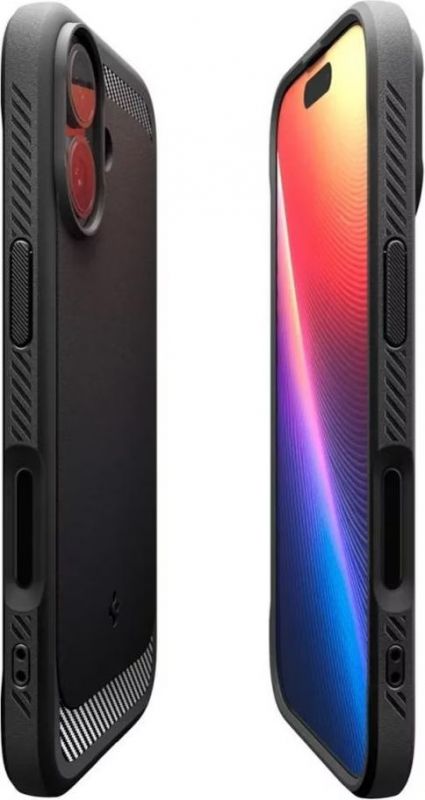 Чохол Spigen для iPhone 17, Rugged Armor MagFit, Matte Black