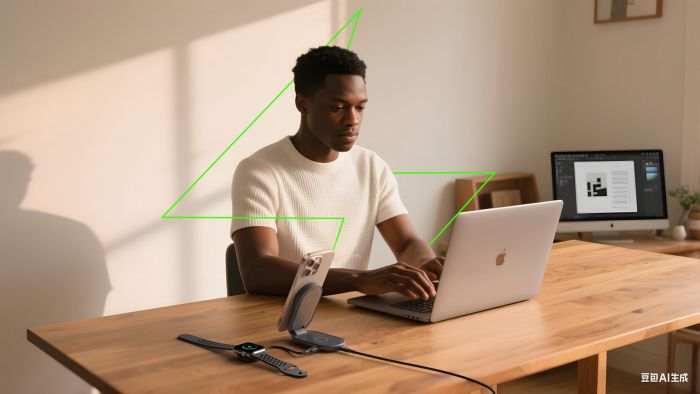 Зарядний пристрій бездротовий Belkin UltraCharge 2в1 Foldable Magnetic Charging 25Вт, чорний