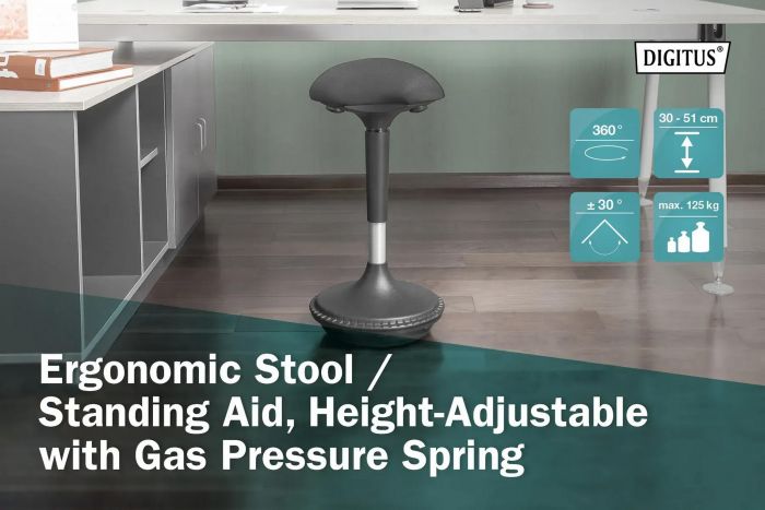Стілець DIGITUS Ergonomic Standing Chair