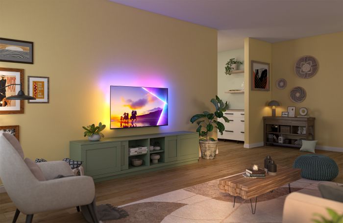 Телевізор 43" Philips QLED 4K 60Hz Smart Titan OS Black Ambilight