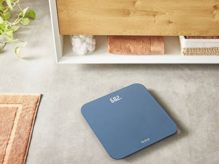 Ваги Tefal підлогові Classic, 180кг, AAAx3 в комплекті, скло, темно-синій