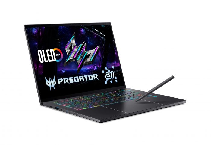 Ноутбук Acer Predator Triton 14 PT14-52T 14.5" 2.8K OLED Touch, Intel U9-288V, 32GB, F2TB, NVD5070-8, Win11P, чорний