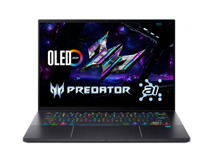 Ноутбук Acer Predator Triton 14 PT14-52T 14.5" 2.8K OLED Touch, Intel U9-288V, 32GB, F2TB, NVD5070-8, Win11P, чорний