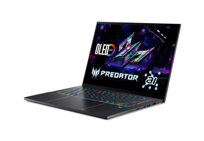 Ноутбук Acer Predator Triton 14 PT14-52T 14.5" 2.8K OLED Touch, Intel U9-288V, 32GB, F2TB, NVD5070-8, Win11P, чорний