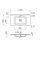 Набір для ванної кімнати, раковина, умивальник Adamant FLATE 100, штучний камінь, прямокут., з сифоном Click-Clack + змішувач