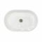 Раковина, умивальник Adamant BESTE NEW, штучний камінь, овальна, без отвору для змішувача та переливу, 540x350x11мм, накладний, білий