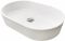 Раковина, умивальник Adamant BESTE NEW, штучний камінь, овальна, без отвору для змішувача та переливу, 540x350x11мм, накладний, білий