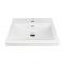 Раковина, умивальник Adamant CERS, штучний камінь, прямокут., з отвором для змішувача, з отвором для переливу, 495x390x158мм, накладний, білий