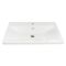 Раковина, умивальник Adamant CERS, штучний камінь, прямокут., з отвором для змішувача, з отвором для переливу, 895x450x158мм, накладний, білий