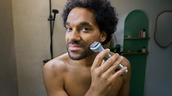 Тример Philips Series 5000, для бороди, голови та тіла, насадок-10, сталь, сірий