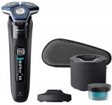 Бритва електр. Philips роторна Series 7000,  бритв.головок-3, Li-Ion, сух.+волог., тример,індикатор заряду, твердий чохол, синій