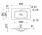 Раковина, умивальник Adamant FRATE, штучний камінь, прямокут., з отвором для змішувача, з отвором для переливу, 995x450x1525мм, накладний, білий