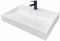 Раковина, умивальник Adamant VISION, штучний камінь, прямокут., з отвором для змішувача, без переливу, 700х455х110мм, накладний, білий