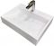 Раковина, умивальник Adamant VISION, штучний камінь, прямокут., з отвором для змішувача, без переливу, 500х380х110мм, накладний, білий