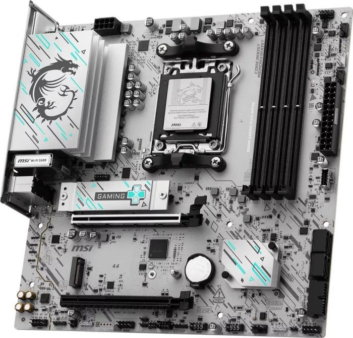 Материнcька плата MSI B840M GAMING PLUS WIFI6E sAM5 B840 4xDDR5 M.2 HDMI WiFi BT mATX