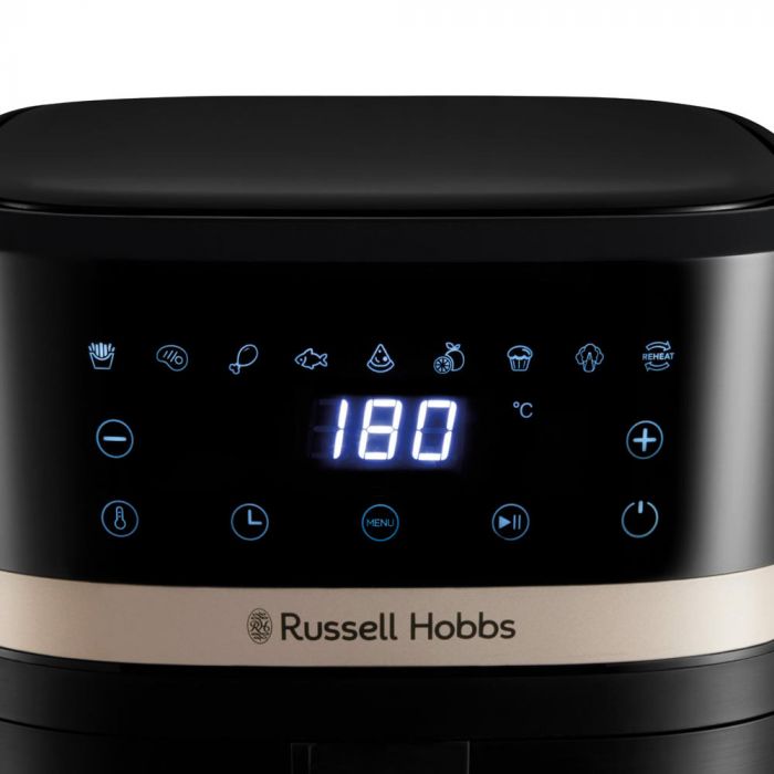 Мультипіч Russell Hobbs SatisFry 1300Вт, чаша-4.3л, сенсорне управл., 9 авто. программ, пластик, чорний