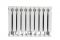 Радіатор біметалевий AAA 500/96 10 секцій 563х80х96мм бокове підкл. 2550 Вт білий