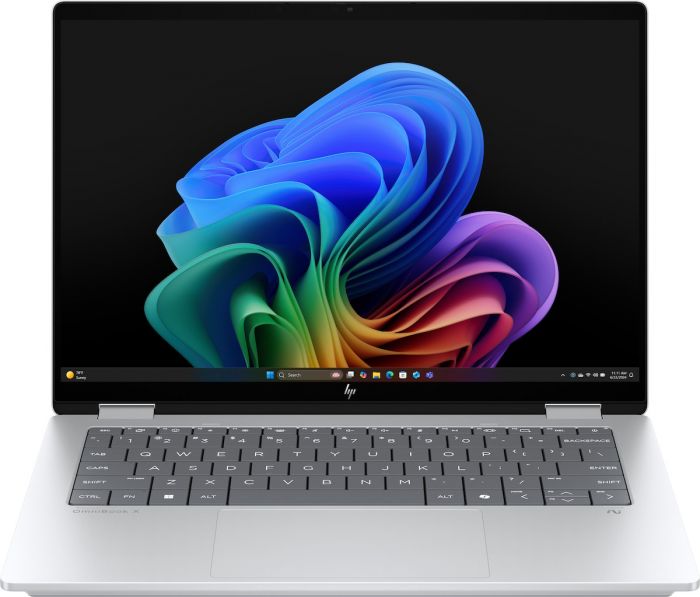 Ноутбук HP OmniBook X Flip x360 14-fm0003ua 14" WUXGA IPS Touch, Intel U7-258V, 32GB, F1024GB, UMA, Win11, сріблястий