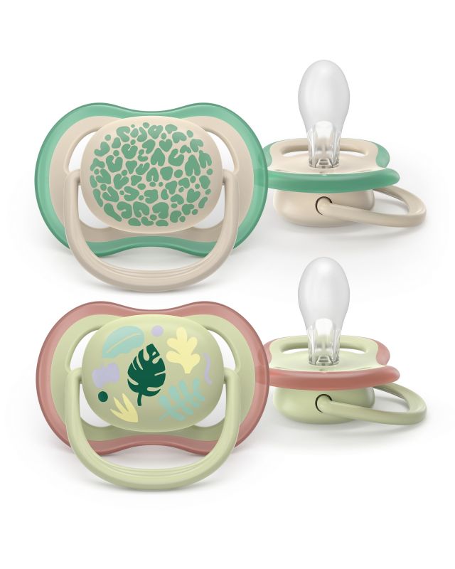 Пустушка  Avent  Ultra Air, 6-18 міс., 2шт, нейтральний дизайн.