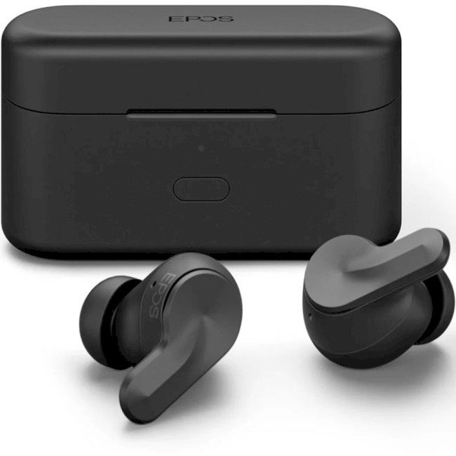 Навушники TWS EPOS ADAPT E1, BT 5.3, ANC, IPX5, SBC, AAC, Microsoft Teams, Zoom, Google Meet, Webex, Mic, Чорний