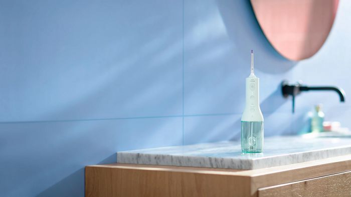 Іригатор Philips портативний Sonicare Cordless Power Flosser 3000, чохол, 2 насадки, м'ятний
