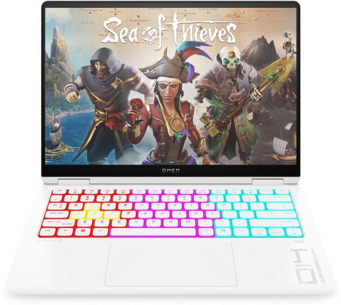 Ноутбук HP OMEN Transcend 14-fb1004ua 14" 3K OLED, Intel U9-285H, 32GB, F1024GB, NVD5070-8, DOS, білий