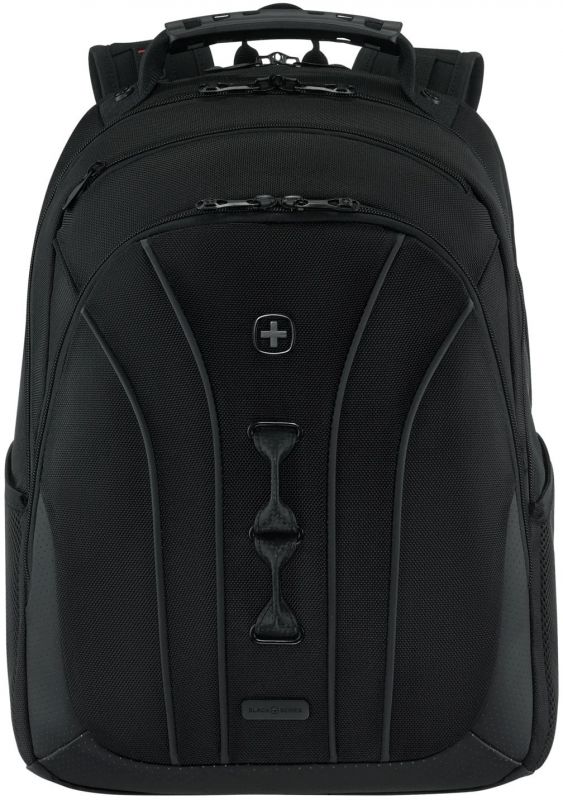 Wenger Icons Backpack, Legacy Black Series, 16" Laptop Backpack, Black