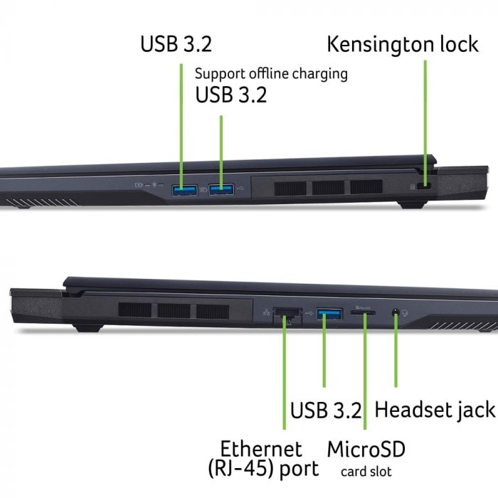 Ноутбук Acer Predator Helios Neo 16 PHN16-73 16" WQXGA, Intel U9-275HX, 64GB, F2TB, NVD5070Ti-12, Win11, чорний