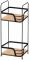 Полиця Ardesto Minimalism 2-ярусна 16х15.5х40см, метал, бамбук, чорний