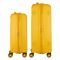 Набір валіз 2E, Aero, поліпропілен, (M+S), TSA, 4 колеса, EXP, бурштиново-жовтий
