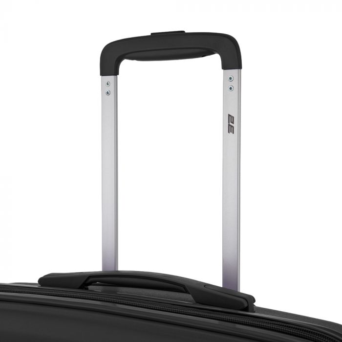 Набір валіз 2E, Aero, поліпропілен, (M+S), TSA, 4 колеса, EXP, чорний