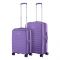 Набір валіз 2E, Aero, поліпропілен, (M+S), TSA, 4 колеса, EXP, лавандовий