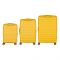 Набір валіз 2E, Aero, поліпропілен, (L+M+S), TSA, 4 колеса, EXP, бурштиново-жовтий