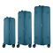Набір валіз 2E, Aero, поліпропілен, (L+M+S), TSA, 4 колеса, EXP, синій