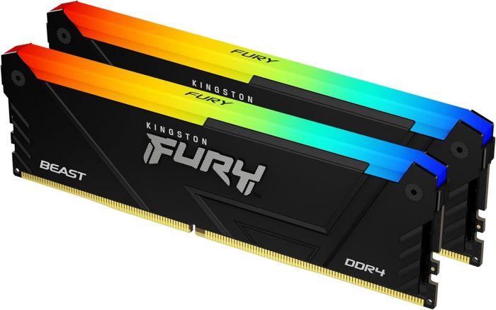 Пам'ять ПК Kingston DDR4 32GB KIT (16GBx2) 3200 FURY Beast RGB