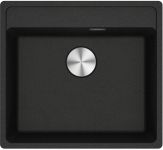 Мийка кухонна Franke Maris, фраграніт, прямокутник, без крила, 560х510х200мм, чаша - 1, врізна, MRG 610-52 TL, онікс